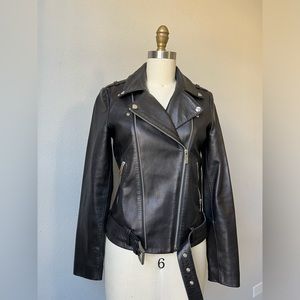 Jigsaw leather jacket. Size US 4.